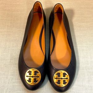 Tory Burch Black Flats